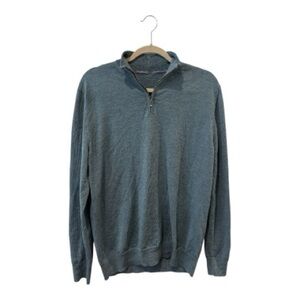 CHARLES TYRWITT 100% Merino Wool Zip Neck Sweater -  Please read - Men’s Medium